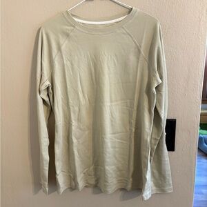Isaac Mizrahi Live! Light Olive Long Sleeve Shirt